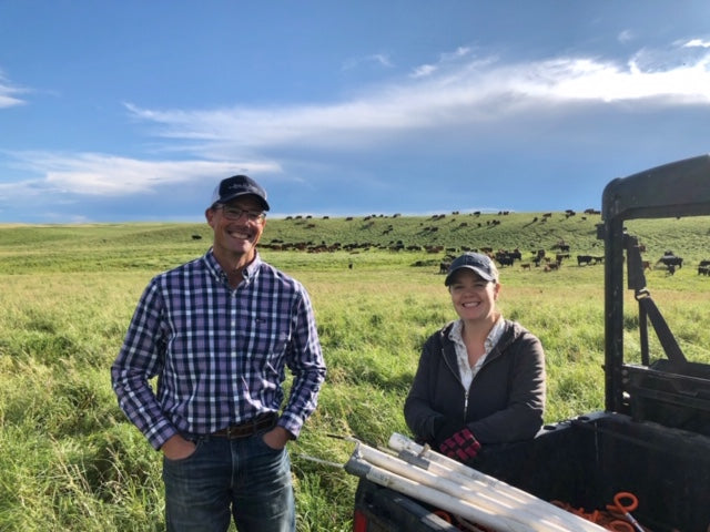 Laura and Mark Hoimyr, owners of Box H Farm