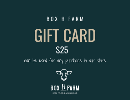 Box H Farm gift card