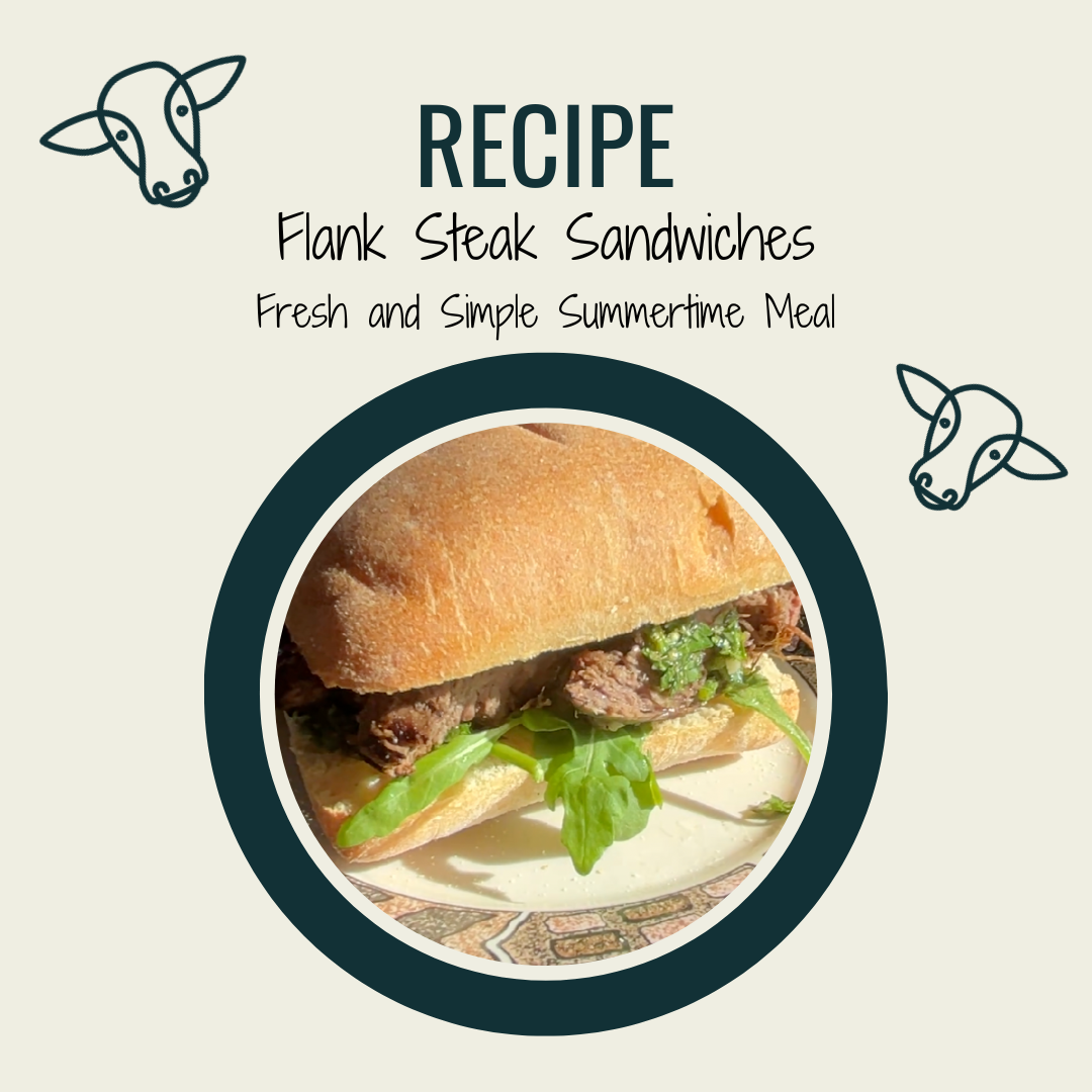 Flank steak sandwiches