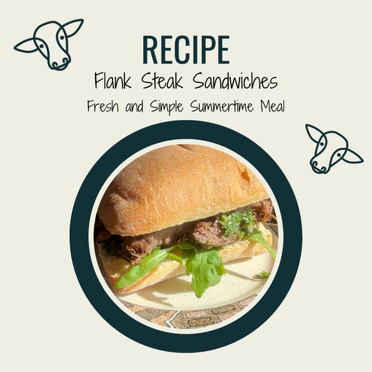 Flank steak sandwiches