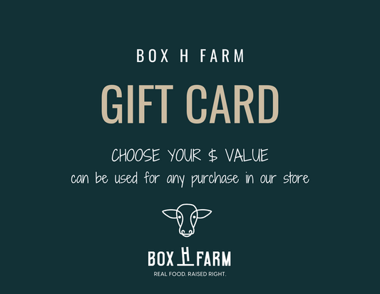 Box H Farm gift card