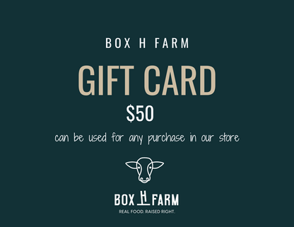 Box H Farm gift card