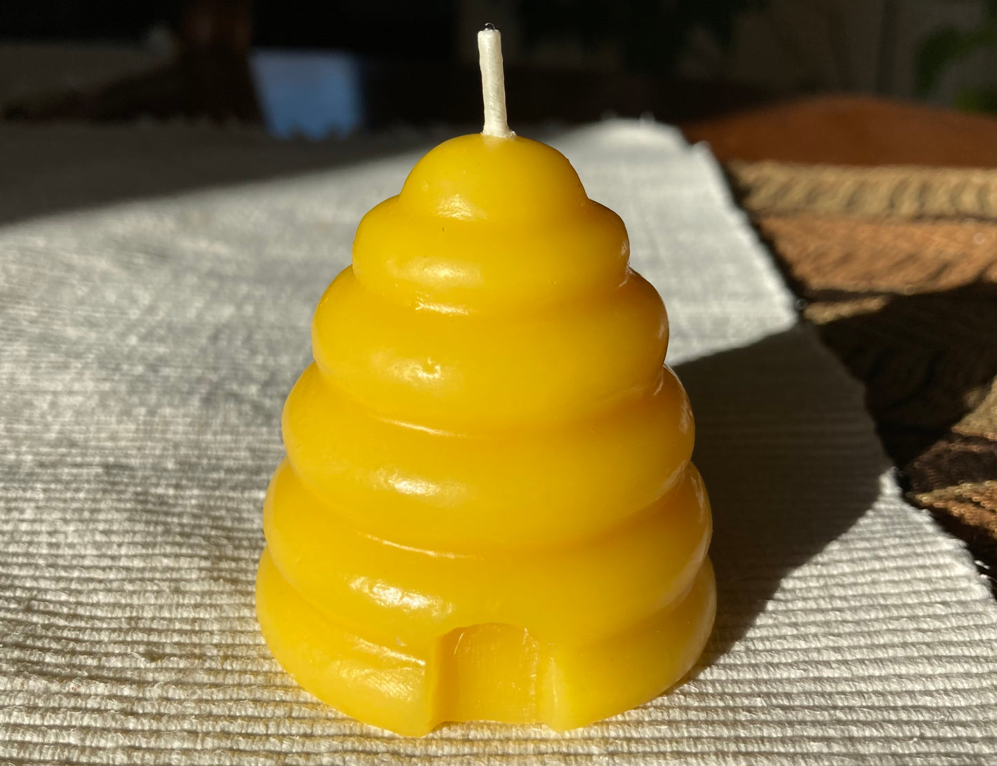 Beehive votive candle